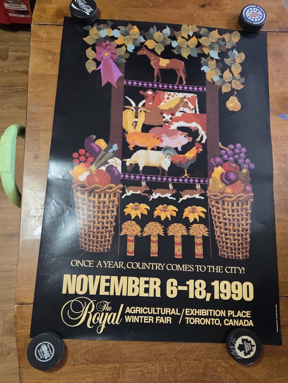 Vintage 1990 The Royal Agricultural Winter Fair Poster - Toronto Exhibition Plac
